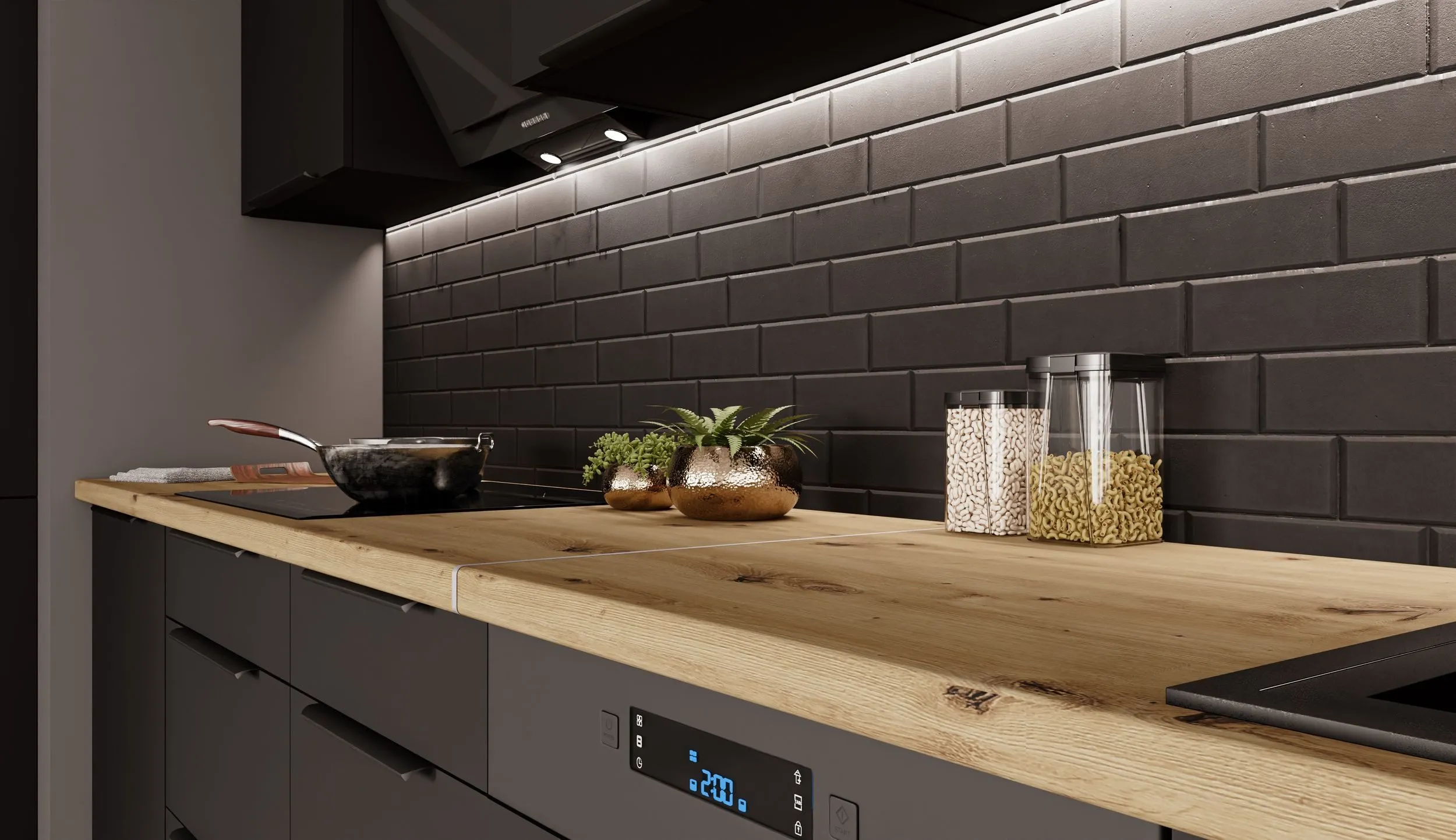 Küche SIENA 280 + 180 cm – modernes Design – Bild 6