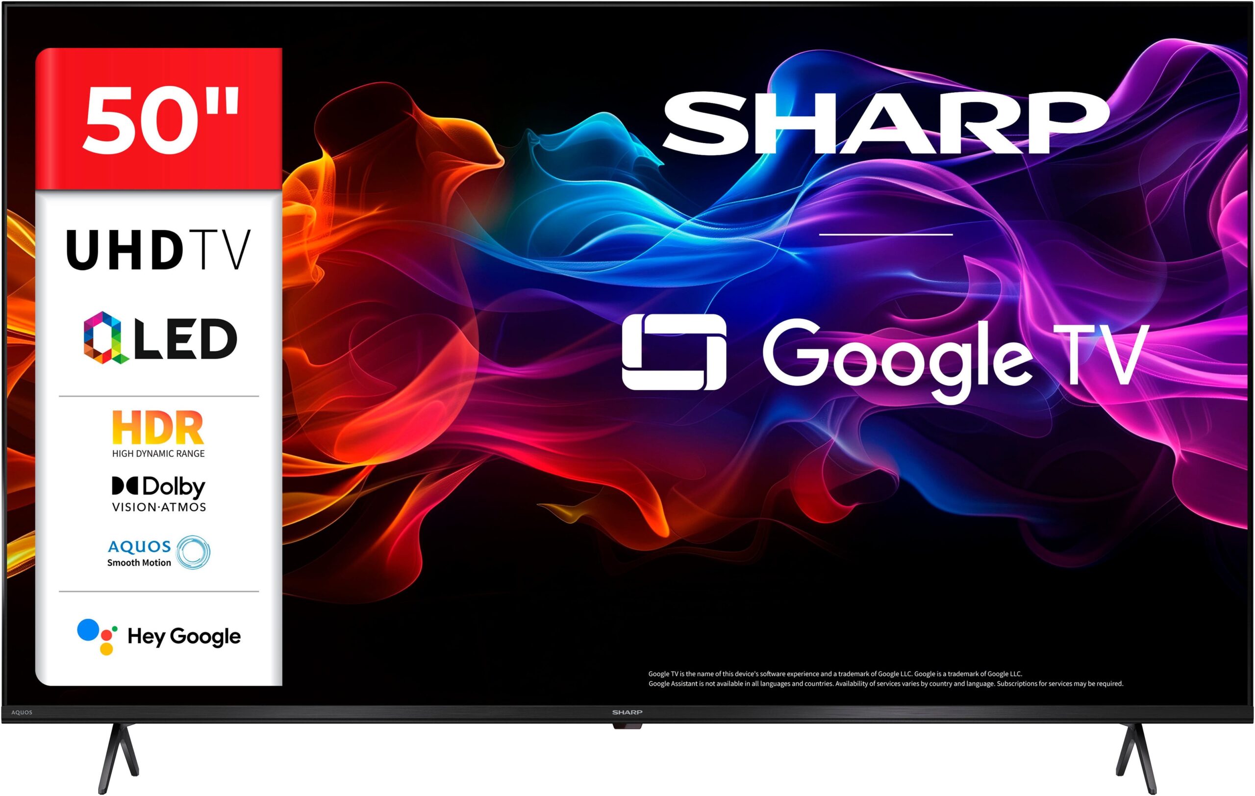 Sharp 4K Ultra HD QLED Google TV – mit QLED großer Farbskala, Dolby Vision HDR – Bild 6