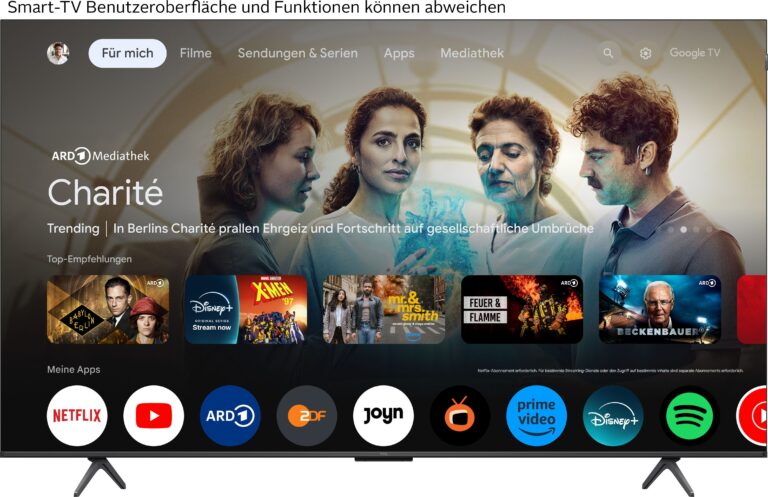 Fernseher TCL 65P81KXB 65" – QLED mit 144 Hz und Google TV für das perfekte Heimkinoerlebnis