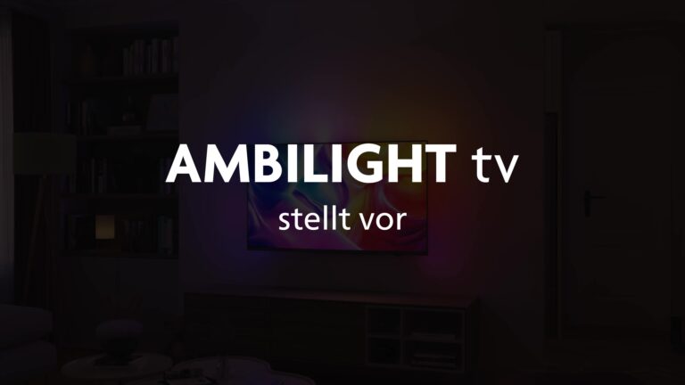 Fernseher Philips PUS9000 – 4K QLED mit 3-seitigem Ambilight, P5 Picture Engine,