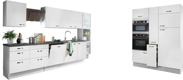 Küchenzeile KS-Cara mit Vollauszügen und Soft-Close-Funktion, Breite 480 cm