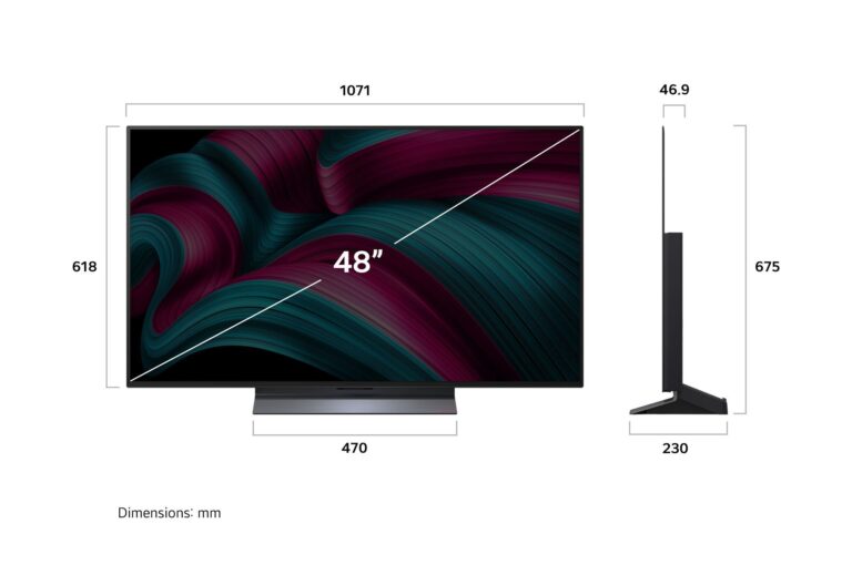 Fernseher LG OLED48C58LA 48 Zoll OLED evo 4K Smart TV