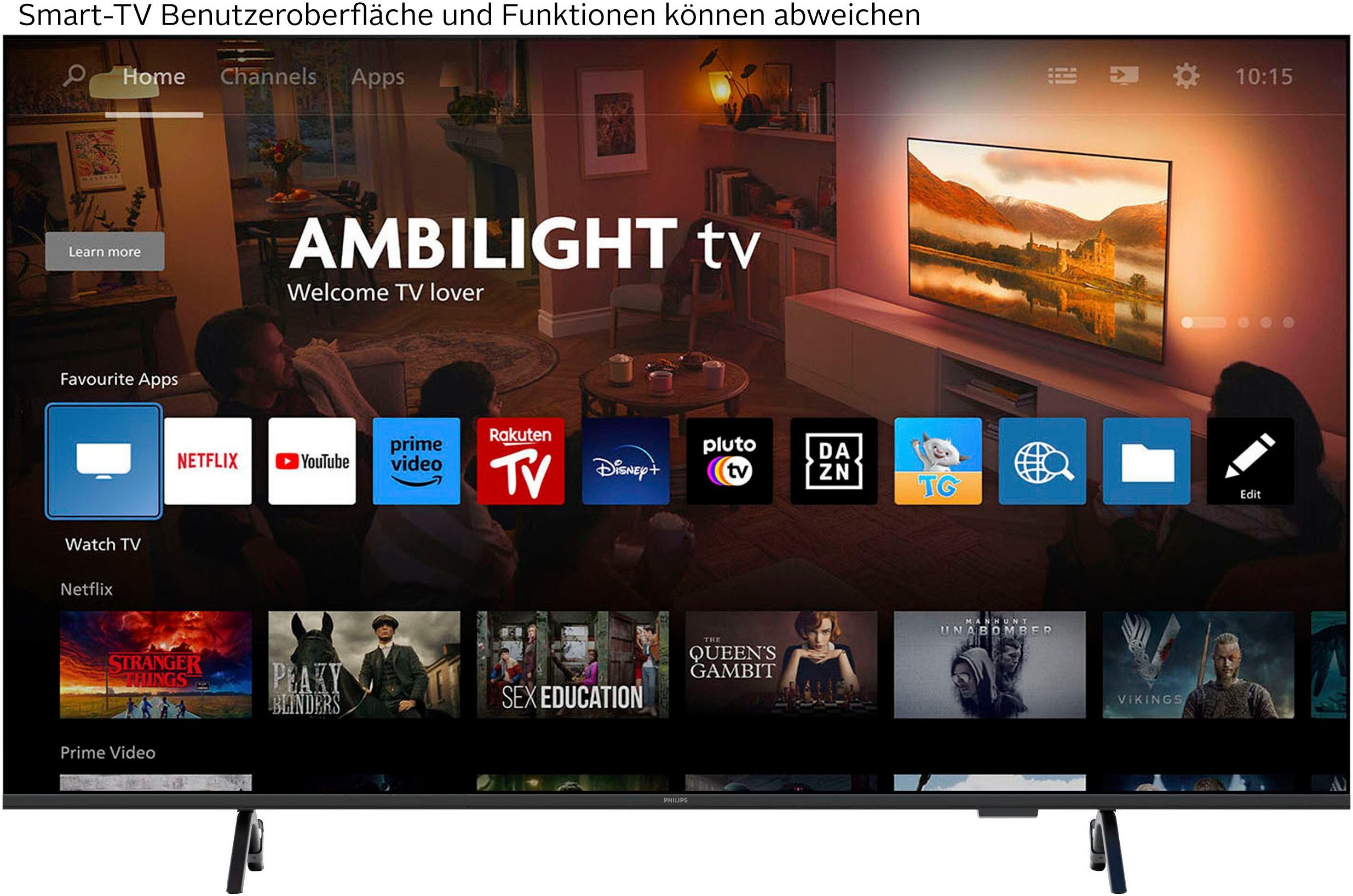Philips 4K LED Smart TV 55PUS8000/12 – 3-seitiges Ambilight – Bild 5