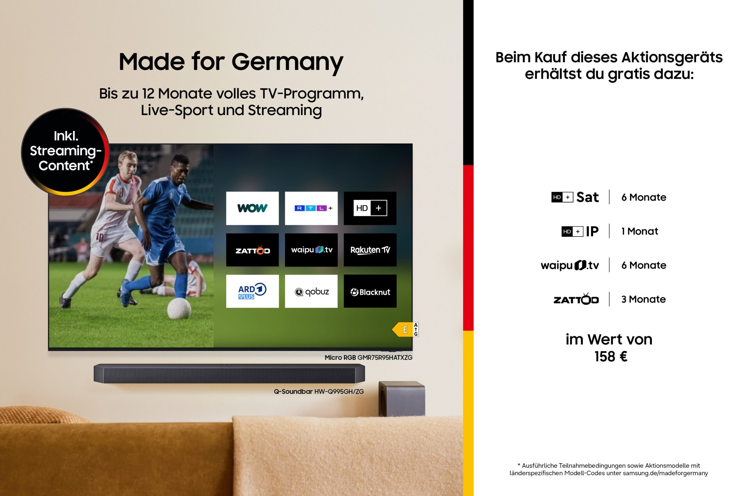 Samsung GU65U8079FU – 65 Zoll 4K UHD LED Smart TV mit Crystal-Prozessor 4K – Bild 7