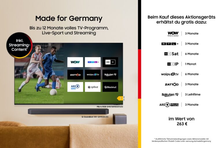 Samsung QLED 4K Q7F2 – 4K QLED AI TV mit Quantum Dot, 100 % Farbvolumen