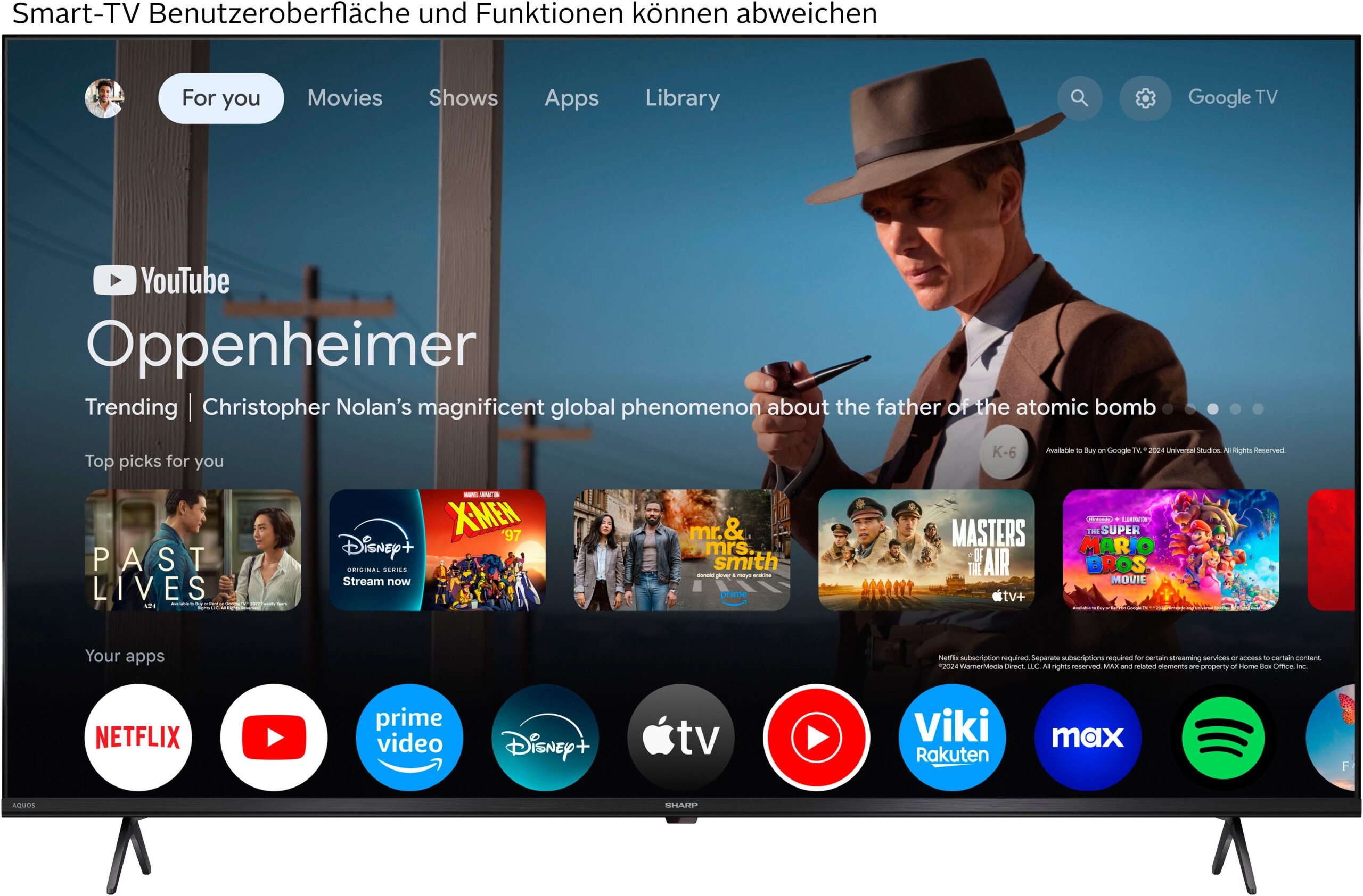 Sharp 4K Ultra HD QLED Google TV – mit QLED großer Farbskala, Dolby Vision HDR – Bild 8