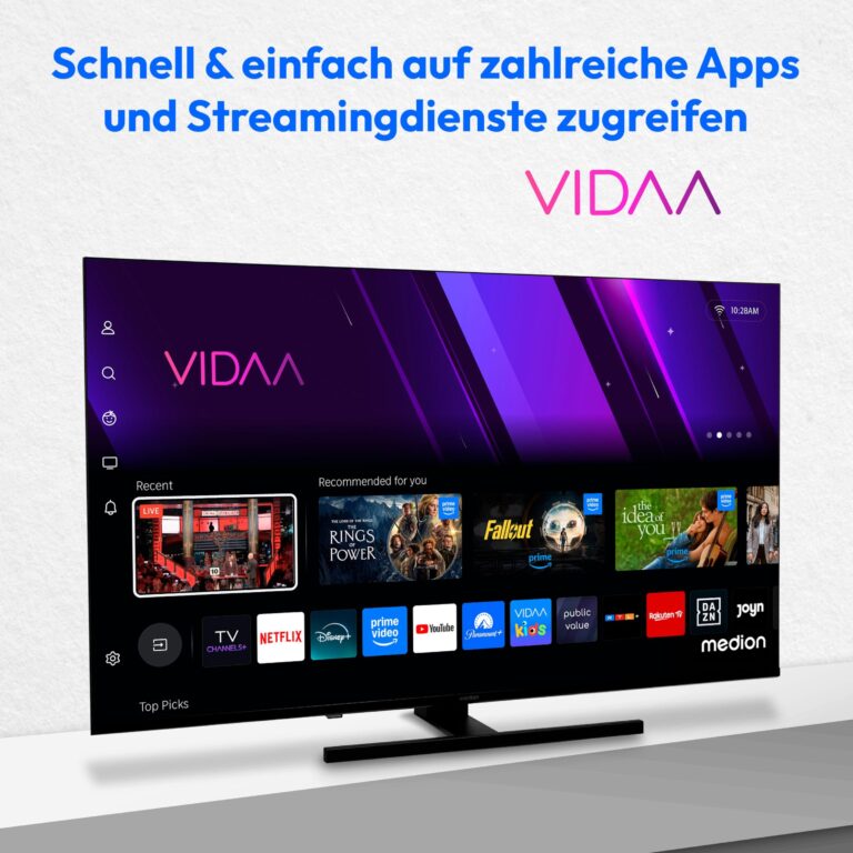 MEDION LIFE X8432504 MD843600 – 4K QLED Smart TV mit Dolby Vision,