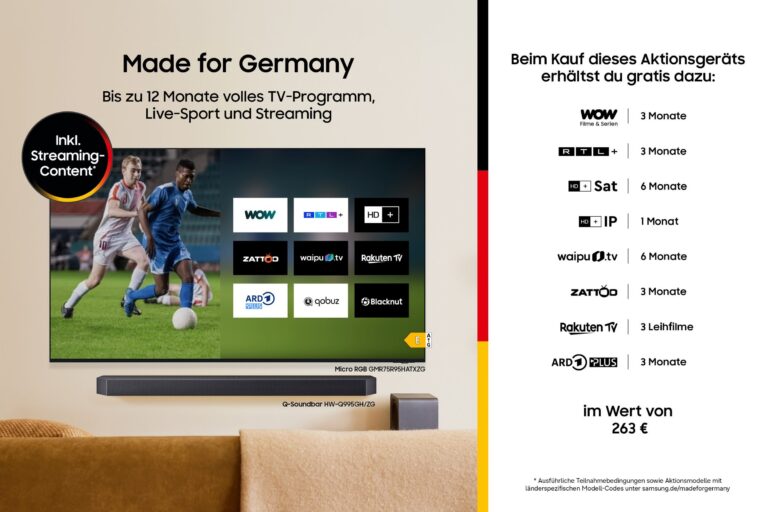 Samsung QLED 4K Q7F2 – 4K QLED AI TV mit Quantum Dot, 100 % Farbvolumen