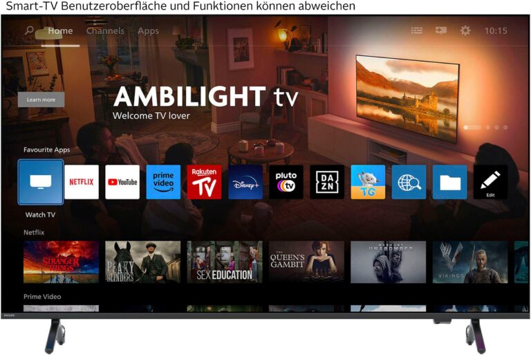 Fernseher Philips MLED910 – QD MiniLED, P5 Perfect Picture Engine