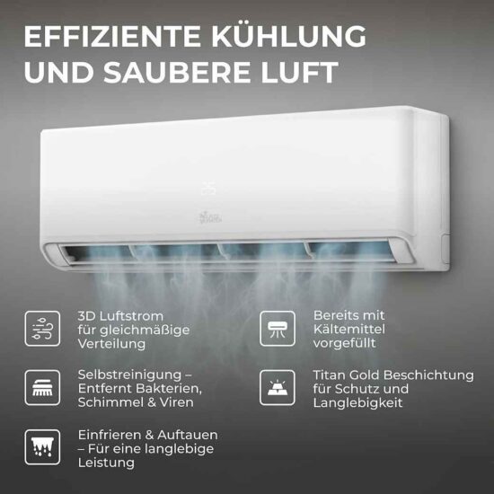 Split-Klimaanlage Kältebringer 12000 BTU – Energieeffiziente Klimatisierung für jede Jahreszeit – Bild 5