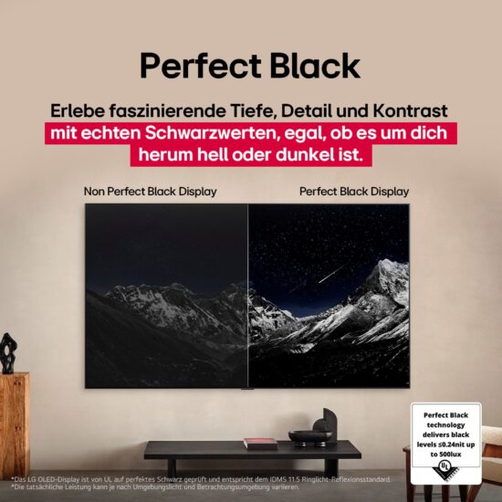 LG OLED AI TV 55 Zoll – Perfektes Schwarz – Bild 8