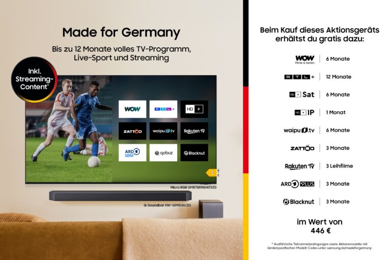 Fernseher Samsung OLED S95F – 55 Zoll OLED AI TV mit OLED Glare Free