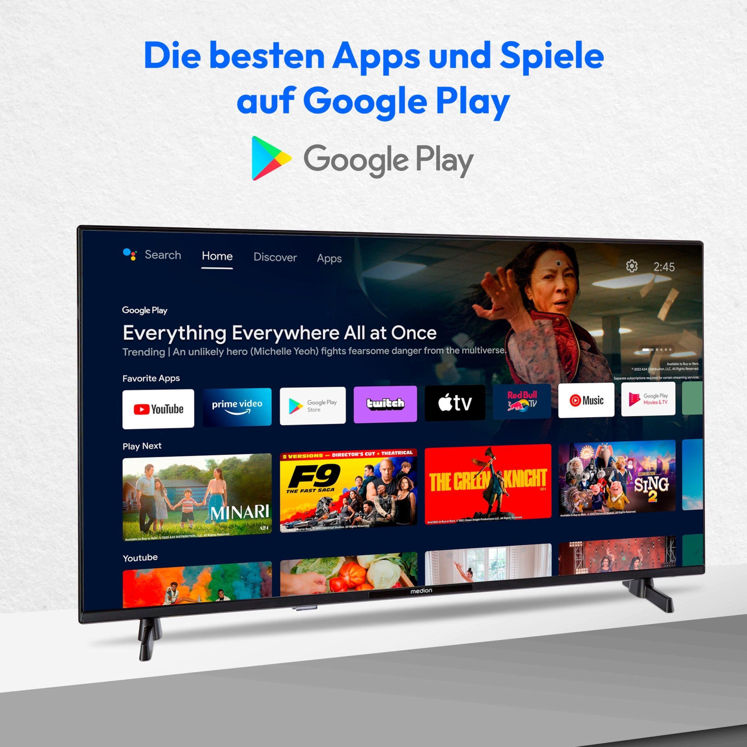 MEDION LIFE P8322500 MD832100 – 32 Zoll Full HD Android Smart TV mit HDR – Bild 5
