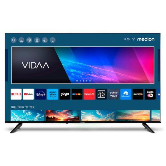 MEDION LIFE X15056 MD33100 – 50 Zoll 4K UHD QLED Smart TV mit HDR10, – Bild 1