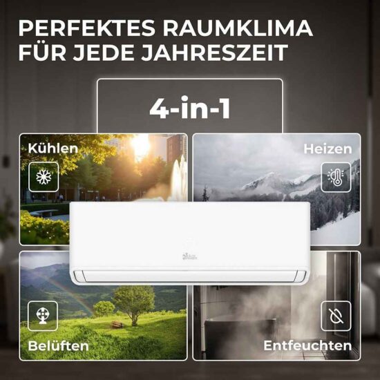 Split-Klimaanlage Kältebringer 12000 BTU – Energieeffiziente Klimatisierung für jede Jahreszeit – Bild 2