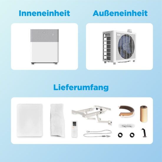 Split-Klimaanlage Midea PortaSplit Cool 8000 BTU – Flexible Plug-and-Play Kühlung ohne Montage – Bild 7