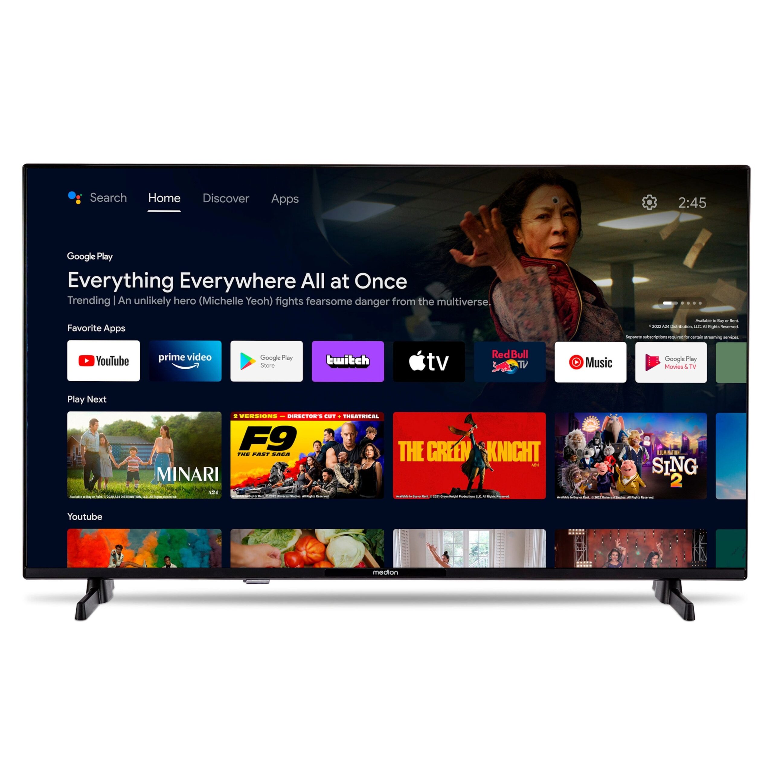 MEDION LIFE P8322500 MD832100 – 32 Zoll Full HD Android Smart TV mit HDR – Bild 1