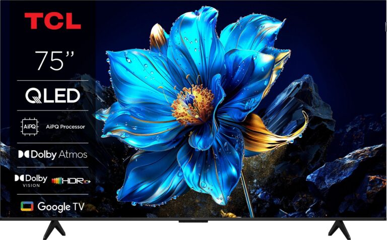 TCL QLED 4K 75P71KX1 – 75 Zoll QLED 4K Smart TV mit Google TV, HVA-Panel