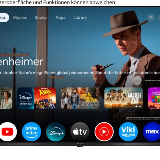 Sharp 4K Ultra HD QLED Google TV – mit QLED großer Farbskala, Dolby Vision HDR – Bild 5