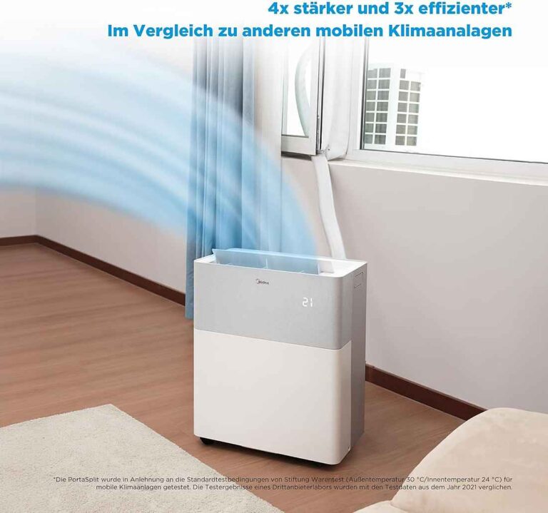 Split-Klimaanlage Midea PortaSplit S0KJE0BF – Flexible 4-in-1 Klimatisierung für jede Jahreszeit