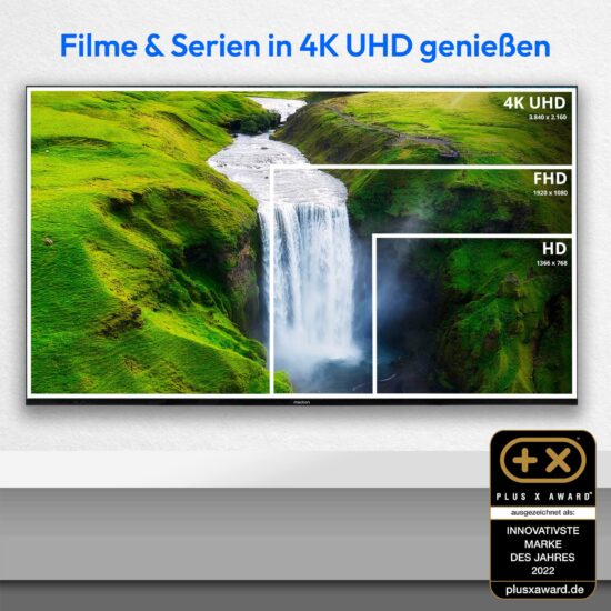 MEDION LIFE X15056 MD33100 – 50 Zoll 4K UHD QLED Smart TV mit HDR10, – Bild 4