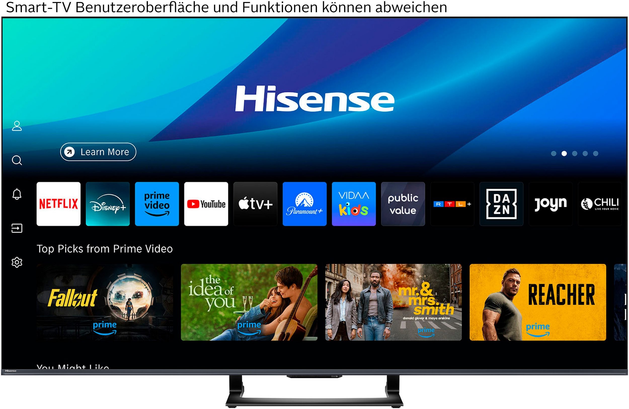 Hisense U7Q Mini LED ULED TV – Mini-LED-Hintergrundbeleuchtung, – Bild 1