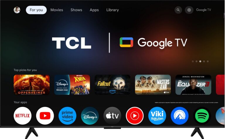 TCL QLED 4K 75P71KX1 – 75 Zoll QLED 4K Smart TV mit Google TV, HVA-Panel