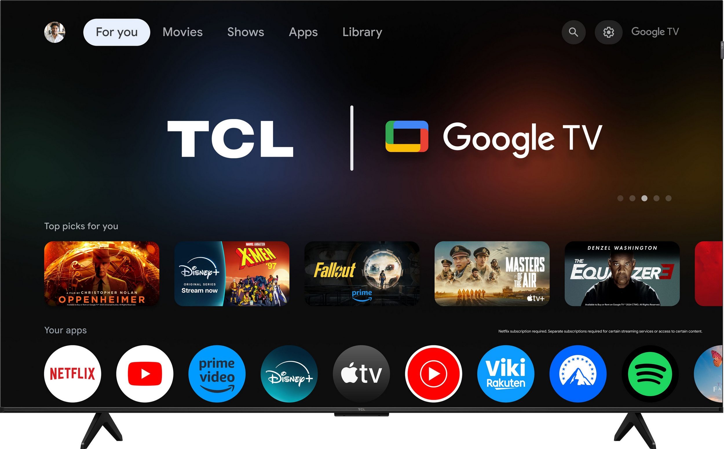 TCL QLED 4K 75P71KX1 – 75 Zoll QLED 4K Smart TV mit Google TV, HVA-Panel – Bild 1