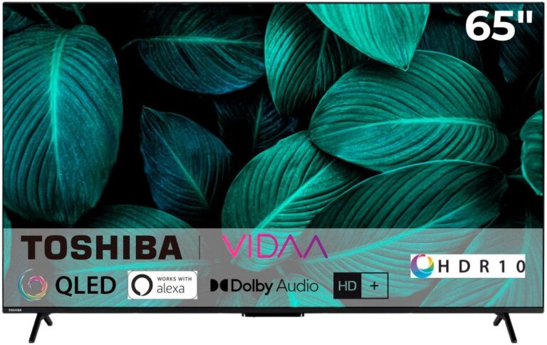 Toshiba 65 Zoll QLED 4K Smart TV – Ultra HD QLED Flat TV mit Triple Tuner