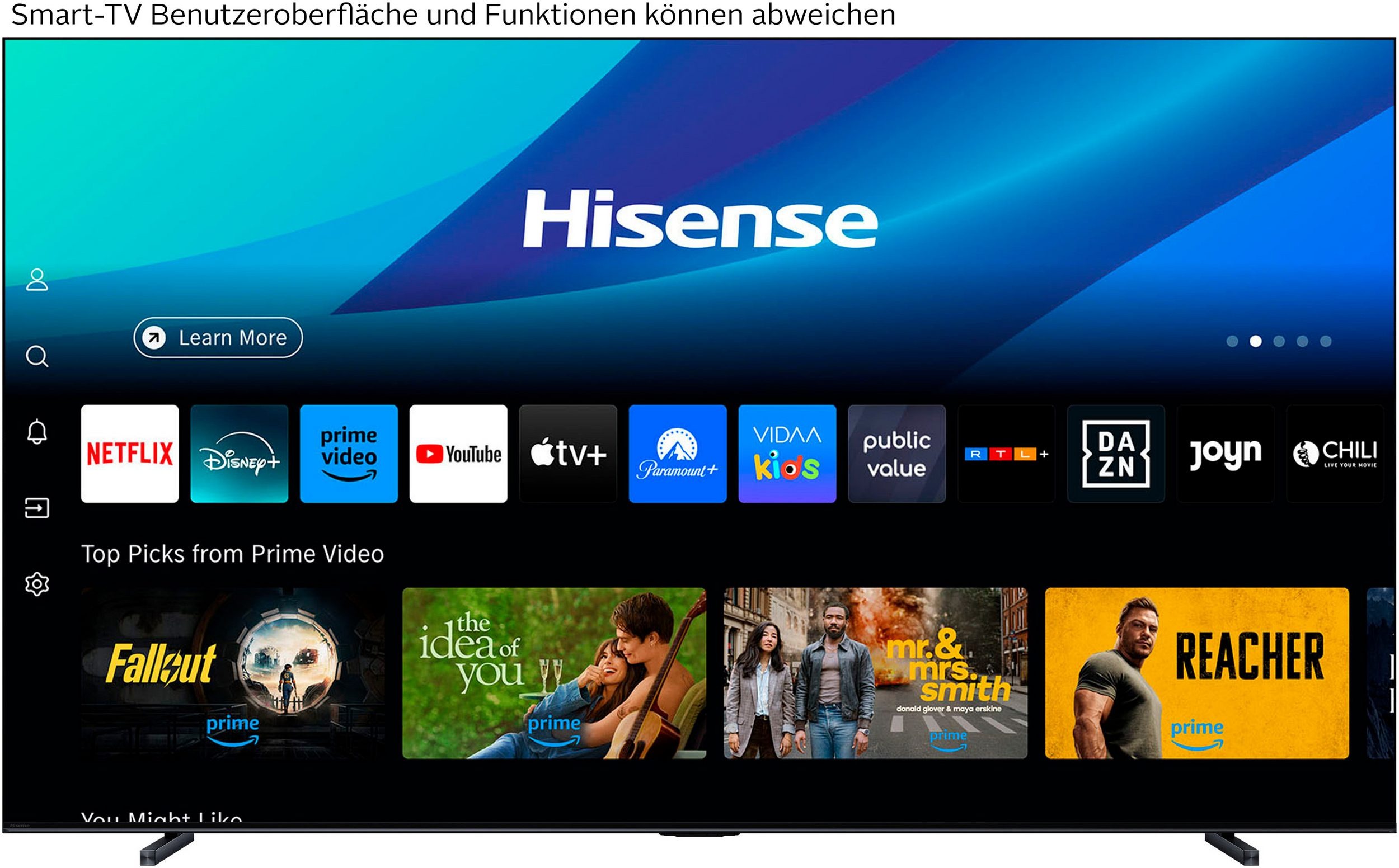 Hisense 100U7Q 100 Zoll Mini LED ULED 4K Smart TV – mit Quantum Dot Colour – Bild 1