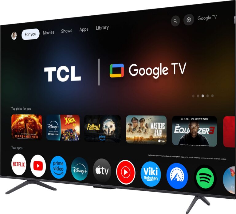 Fernseher TCL 65P81KXB 65" – QLED mit 144 Hz und Google TV für das perfekte Heimkinoerlebnis