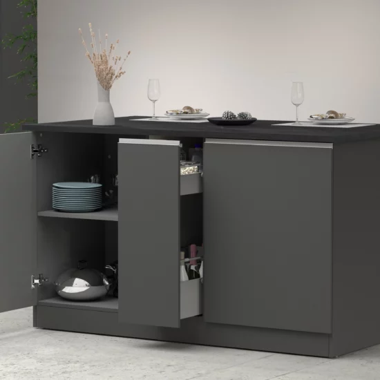 Kücheninsel KS-Sole,Kochinsel,Küchenarbeitsblock,Inselküche,Arbeitsinsel Breite 155 cm – Bild 5