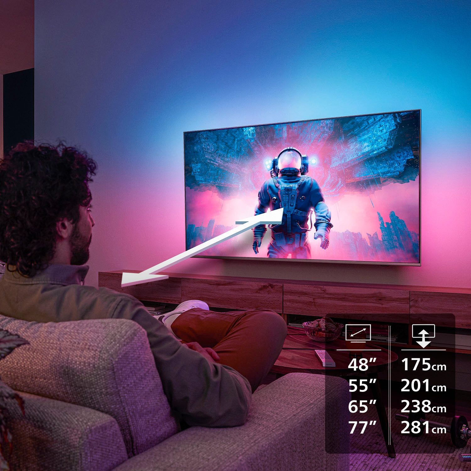 Fernseher Philips 48OLED760/12 – 48" 4K OLED Smart TV – Bild 6