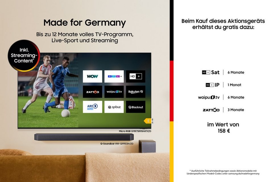 Fernseher Samsung Crystal UHD TV U7099F – 4K Smart TV – Bild 6