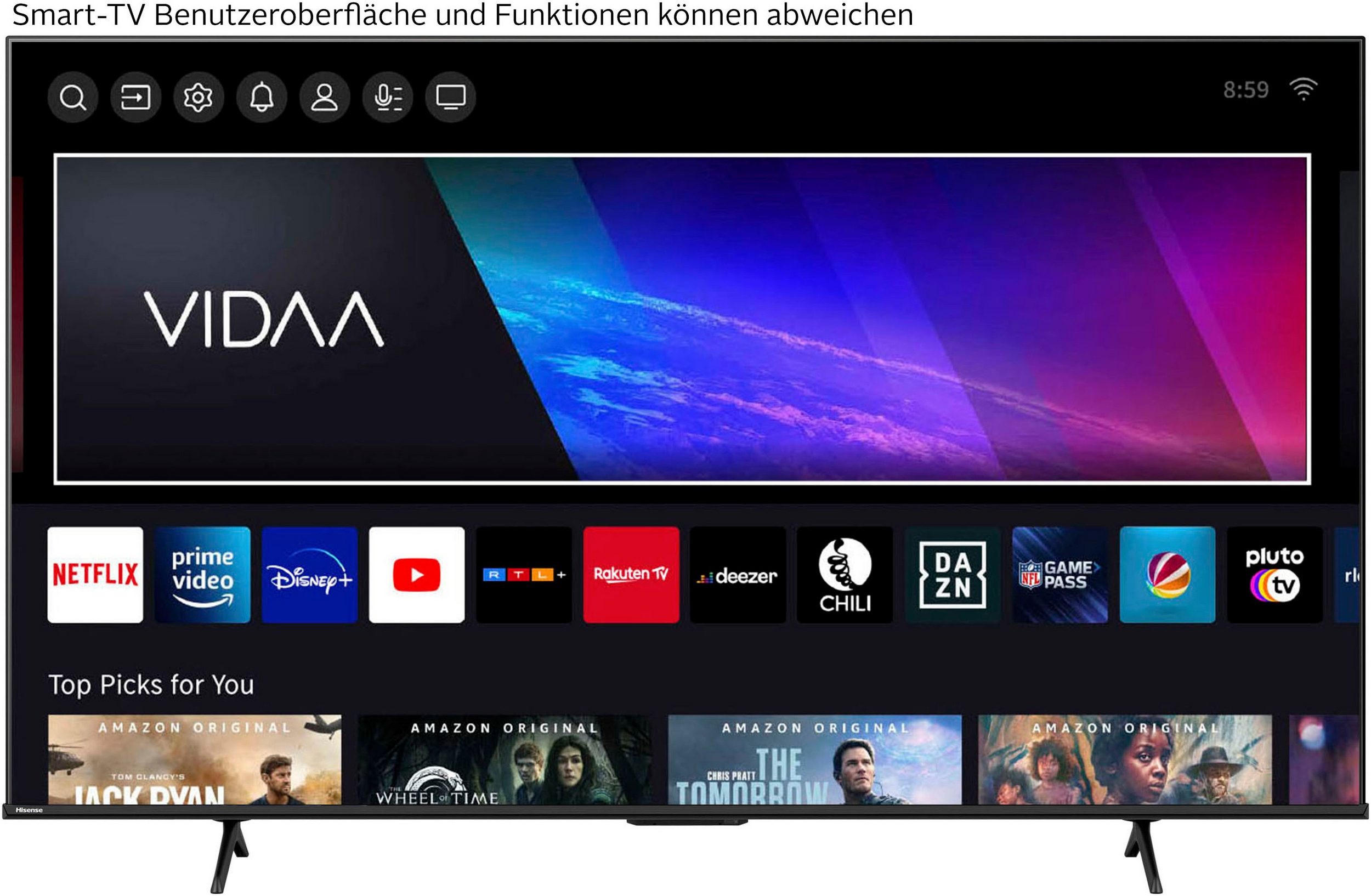 Hisense QLED 4K E77Q PRO – Quantum Dot Colour, – Bild 2