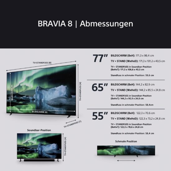 Fernseher Sony BRAVIA 8 XR80 – 4K OLED Smart TV – Bild 7
