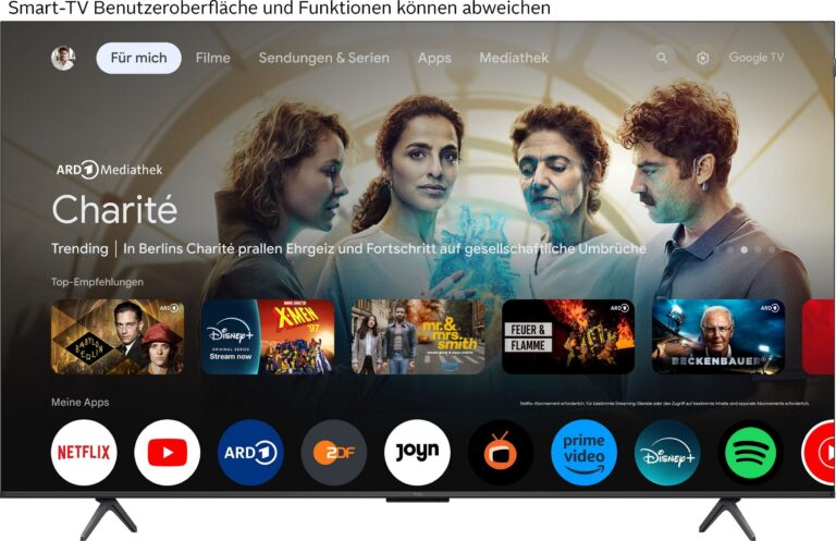 Fernseher TCL 65P81KXB 65" – QLED mit 144 Hz und Google TV für das perfekte Heimkinoerlebnis
