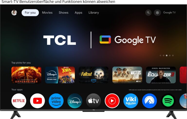 Fernseher TCL 55V6C 4K Ultra HD LED Smart TV – 55" Direct LED mit HVA-Panel