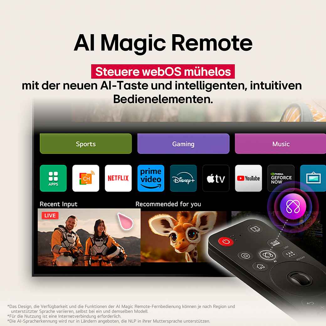 LG OLED AI TV 55 Zoll – Perfektes Schwarz – Bild 2