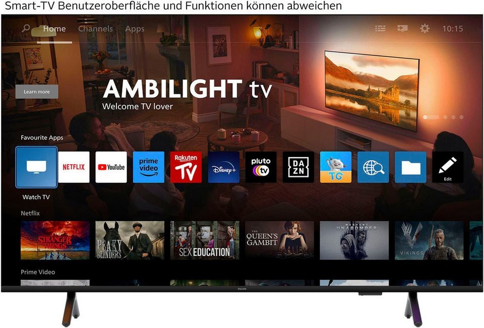 Smart TV Philips 75PUS8500/12 – 75 Zoll 4K LED mit 3-seitigem Ambilight, – Bild 3