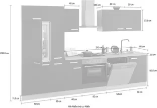 Küchenzeile „Leer" von OPTIFIT – Modernes Design – Bild 6