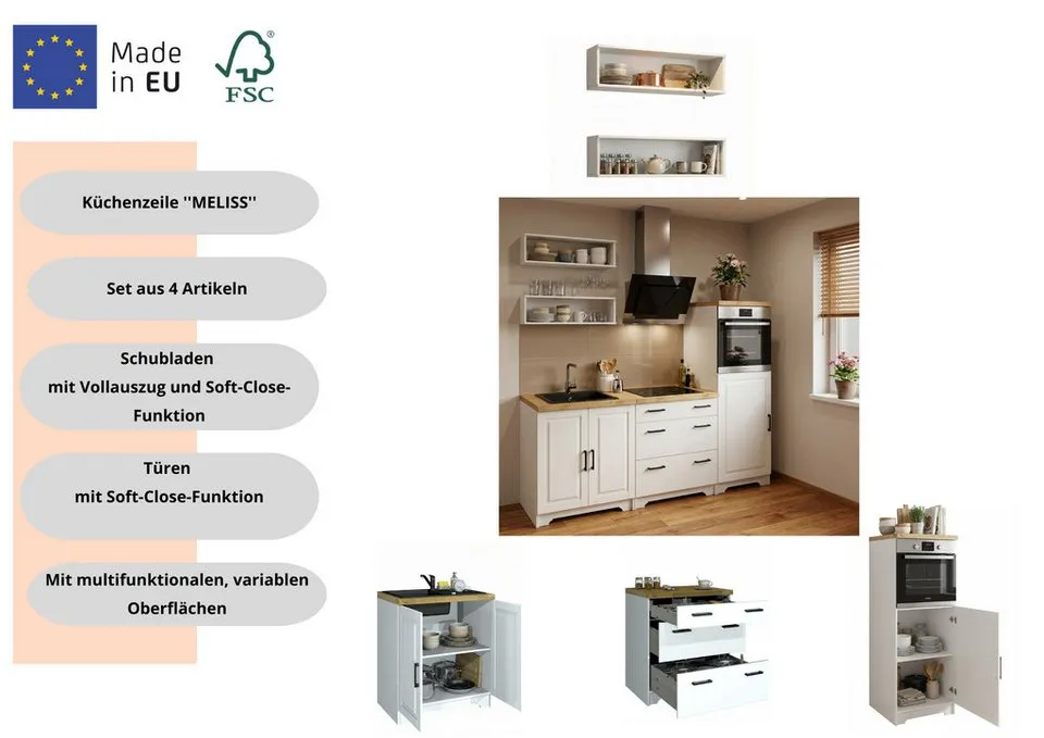 Küchenset „Meliss" von Home Affaire – Natürlicher Charme – Bild 3