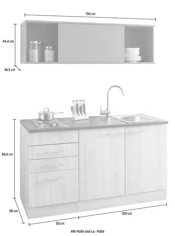 Küchenblock Optifit „Mini"