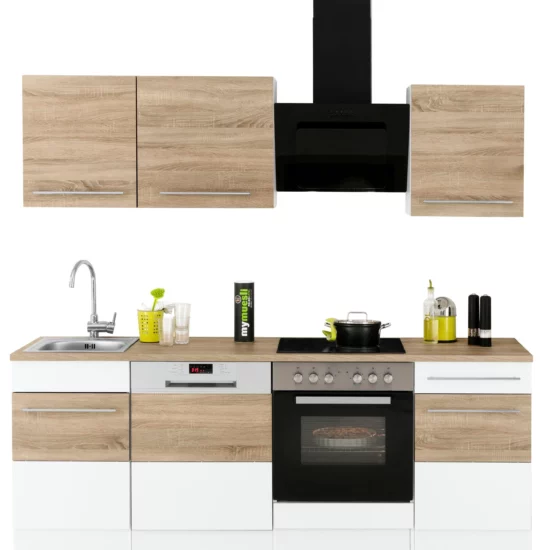 Küchenzeile KS-Trient 220 cm – profilierte Fronten – Bild 2
