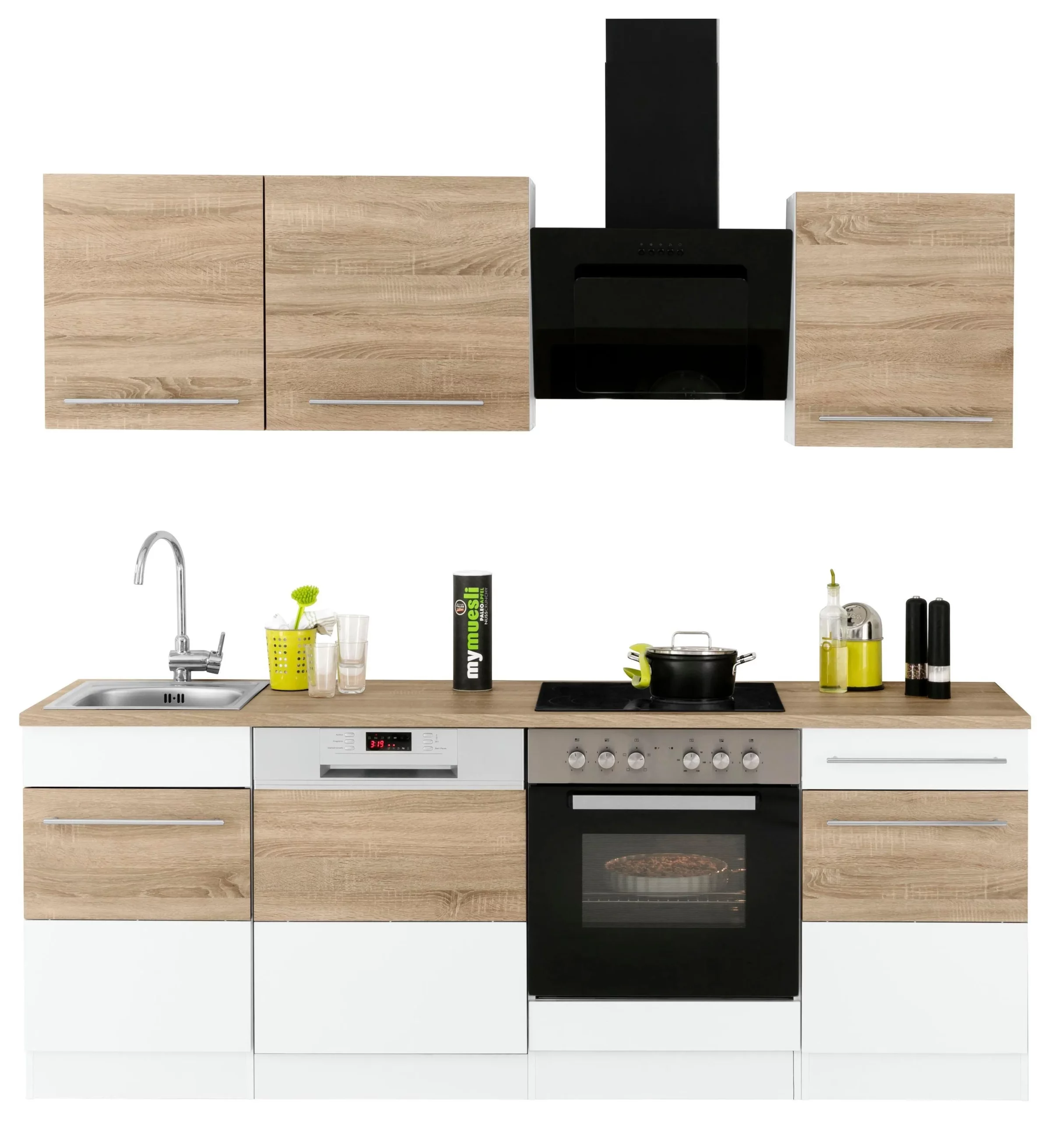 Küchenzeile KS-Trient 220 cm – profilierte Fronten – Bild 2