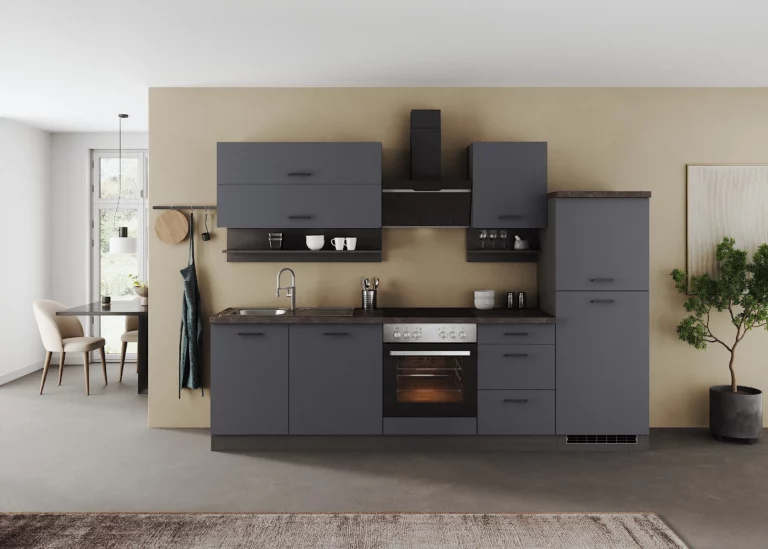 Küchenzeile KS-Frieda 280 cm – CPL-Arbeitsplatte