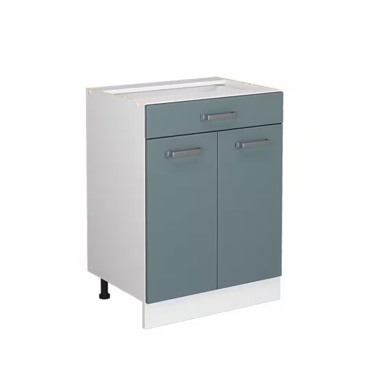 Vicco Unterschrank R-Line, Blau-Grau/Weiß, 60 cm mit Schublade, ohne Arbeitsplatte (1-St) – Bild 4