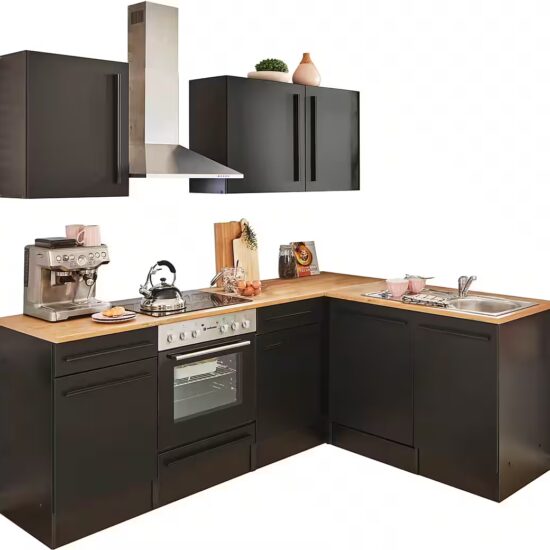 BASIC by Balculina Winkelküche Jazz, Stellbreite 220x175 cm, wahlweise mit E-Geräten – Bild 9