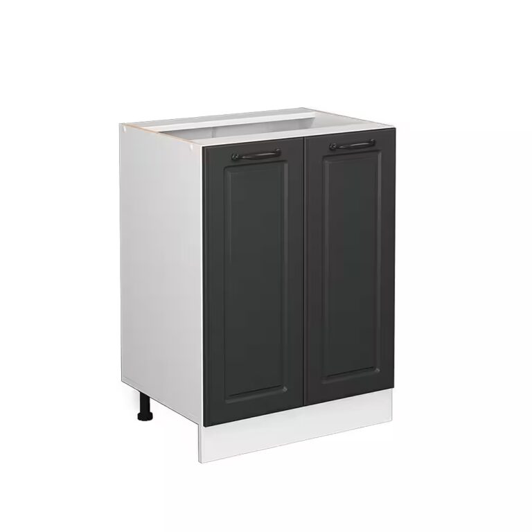 Vicco Unterschrank R-Line, Weiß Hochglanz/Weiß, 60 cm ohne Arbeitsplatte (1-St)