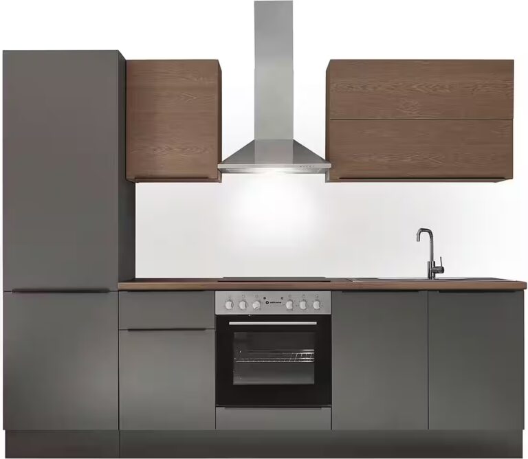 KOCHSTATION Küchenzeile Cocco B/H/T 270x211x60 cm, Breite 270 cm, wahlweise mit E-Geräten und Induktion